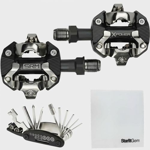 SRM X-Power MTB dual-sided power meter pedals SPD compatible