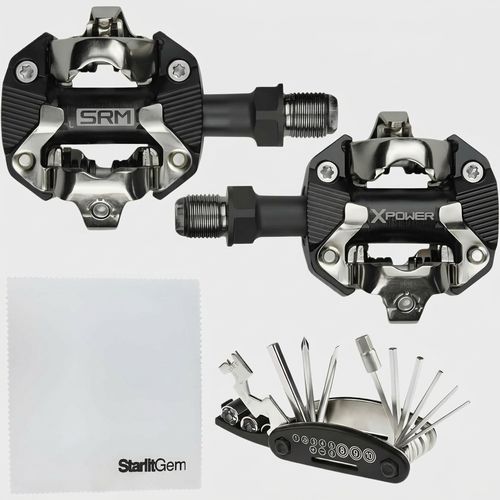 SRM X-Power MTB single-sided power meter pedal SPD compatible