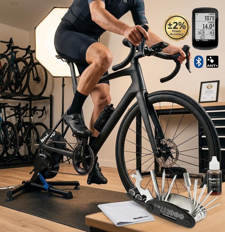 SRM X-POWER Road single-sided pedal installation